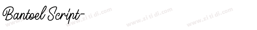 Bantoel Script字体转换 Bantoel Script字体转换